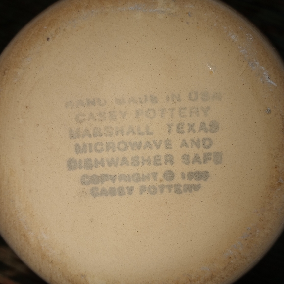 Casey Pottery Stoneware Pitcher, Hand-made in USA - Picture 4 of 5